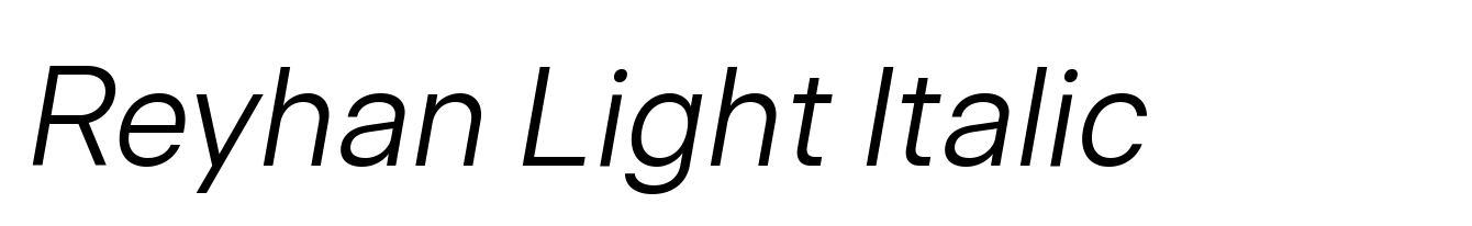 Reyhan Light Italic
